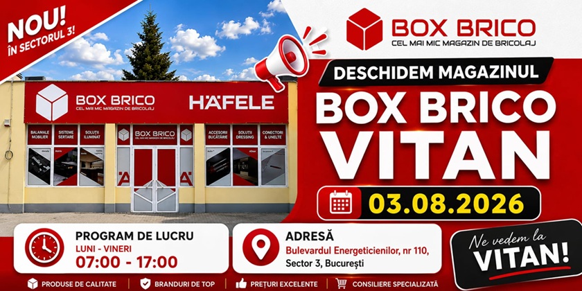 BRICOBOX deschide al doilea magazin de bricolaj în București: mai aproape de proiectele tale