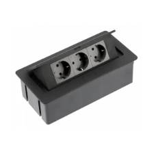 Priza incorporabila SOFT, negru