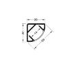 Profil de colt banda led 20x20 2.5m Hafele (2)