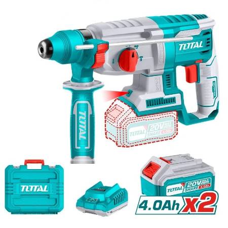 Ciocan rotopercutor -2.5J 20V LI-ION (baterie inclusa) Total