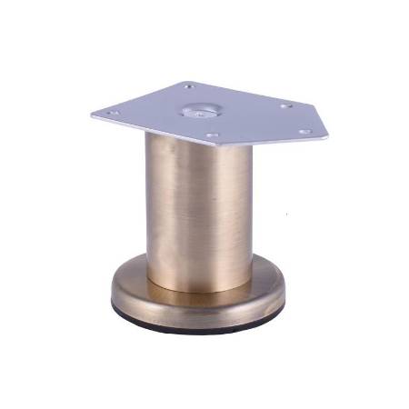 Picior metalic mobilier D42 H80 Antic Auriu