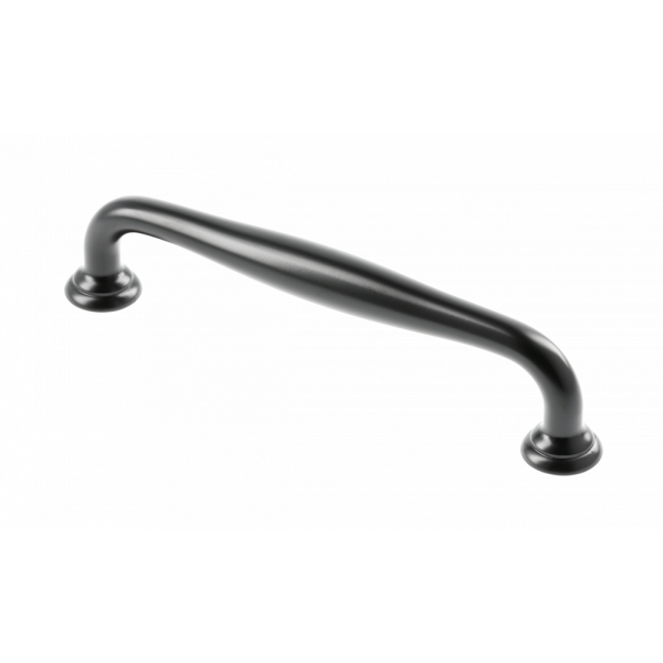 GTV Maner STILO, 128 mm, negru mat pentru casa si proiecte eficiente
