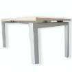 Set picioare birou Hermes cu traversa reglabila aluminiu 1000mm-1800mm (2)