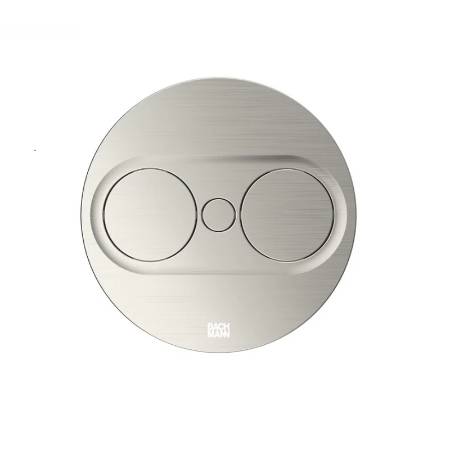 Priza TWIST 2 Inox rotunda cu capac rotativ dubla 230 V
