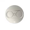Priza TWIST 2 Inox rotunda cu capac rotativ dubla 230 V