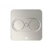 Priza TWIST 2 Inox patrata cu capac rotativ dubla 230 V