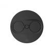 Priza TWIST 2 Negru mat rotunda cu capac rotativ dubla 230 V