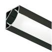 Profil LED de colt Negru mat 2.5m Hafele