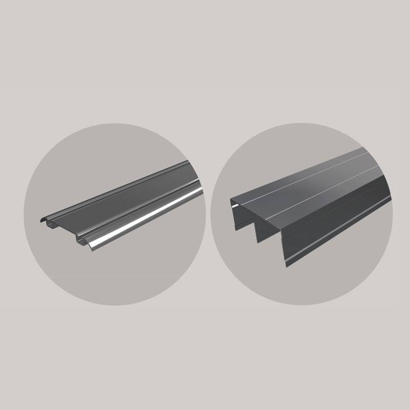 KIT sine pentru dressing, dubla, DECO, finisaj negru mat, 3 metri