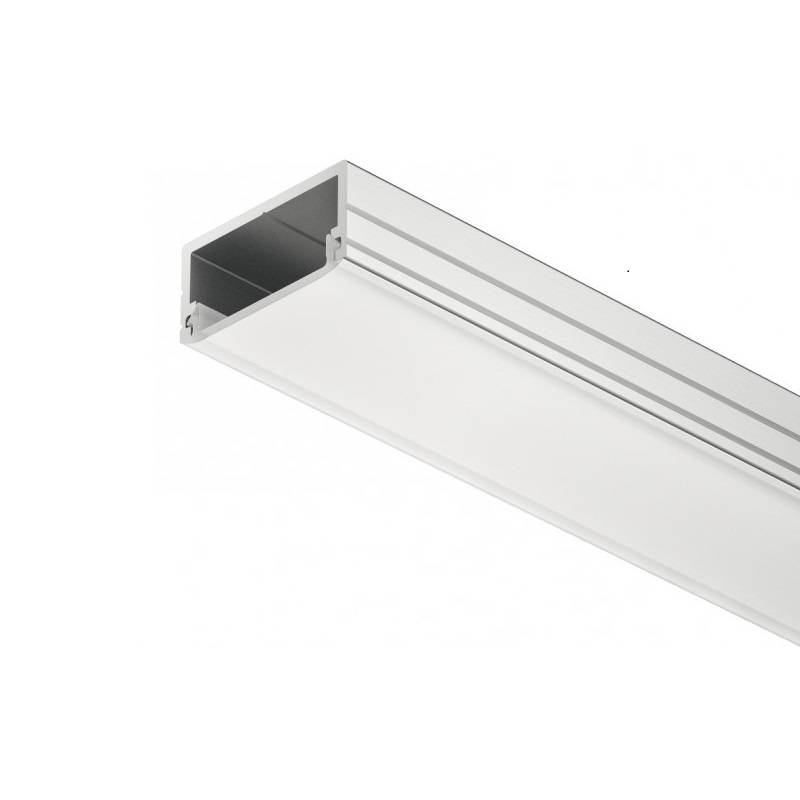 Profil banda LED aplicat Aluminiu difuzor mic 2.5m Hafele pentru casa si proiecte eficiente