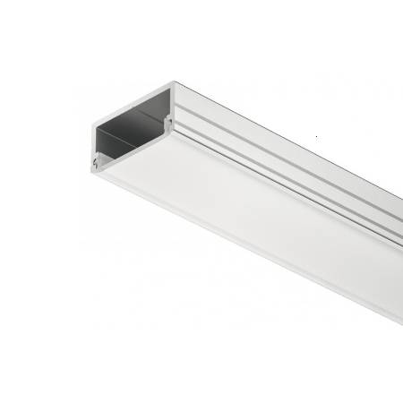 Profil LED aplicat Aluminiu difuzor mic 2.5m Hafele