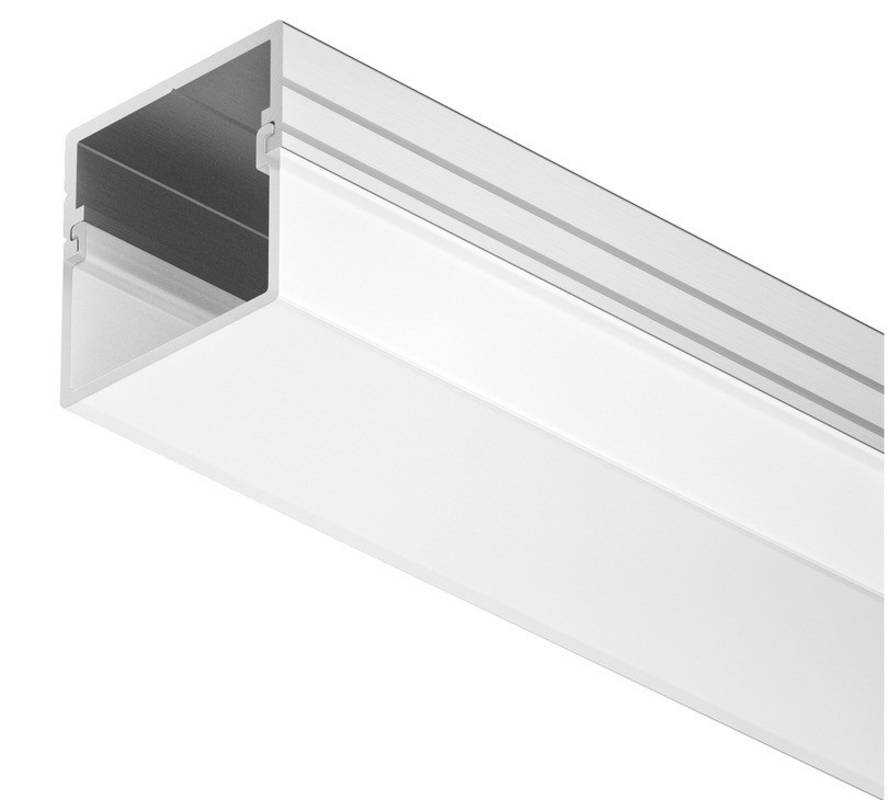 Profil banda LED aplicat Aluminiu difuzor patrat 2.5m Hafele pentru casa si proiecte eficiente