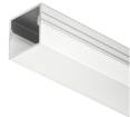 Profil LED aplicat Aluminiu difuzor patrat 2.5m Hafele