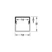 Profil LED aplicat Aluminiu difuzor patrat 2.5m Hafele (2)