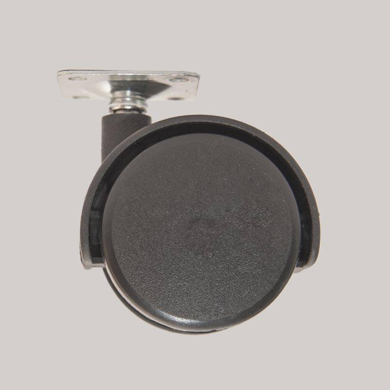 Rotila neagra D50 Flansa fara frana pentru casa si proiecte eficiente