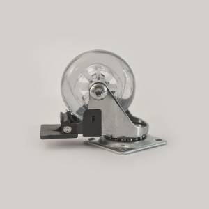 Rotila silicon D50 transparenta cu frana