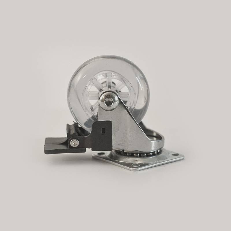 Rotila silicon D50 transparenta cu frana