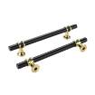 Maner ZA015 128 mm negru + auriu 2