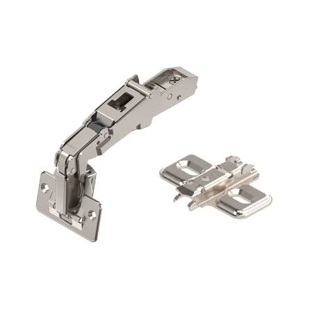 Balama clip-top 170 grade, aplicata, fara arc, placuta in cruce, Blum