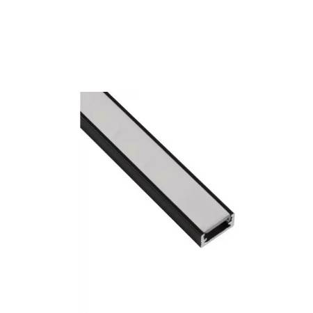 Profil LED, Line Mini, difuzor opac, negru, 3 metri