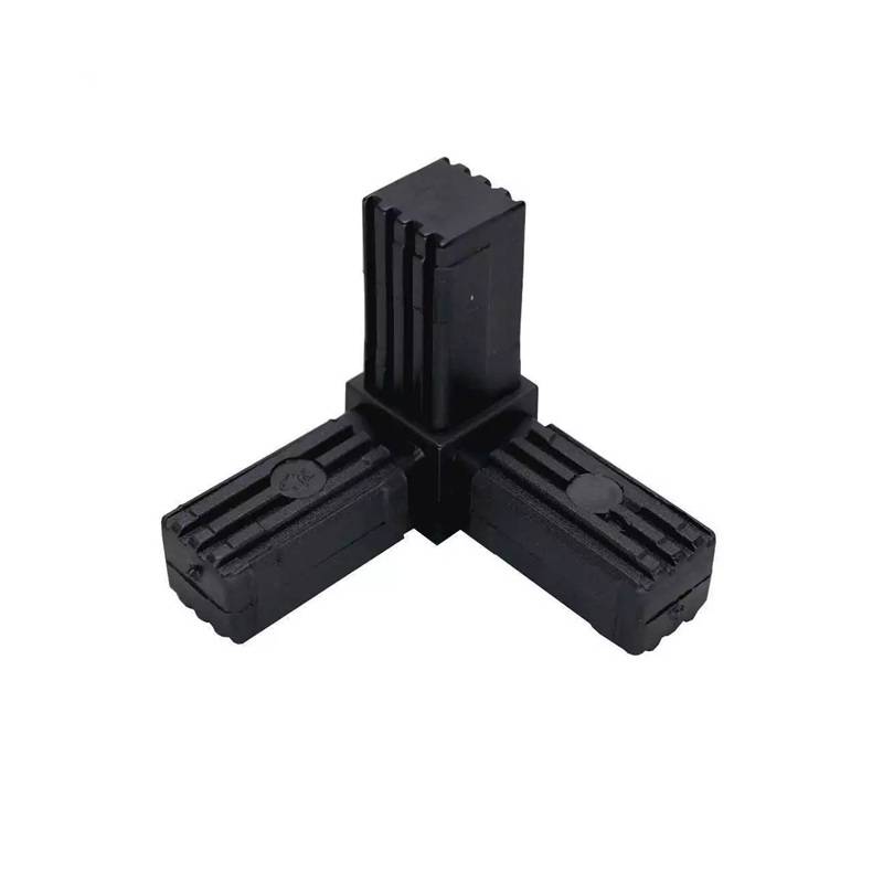PUZZLE Conector imbinare colt 3 laturi PVC 20x20 negru pentru casa si proiecte eficiente