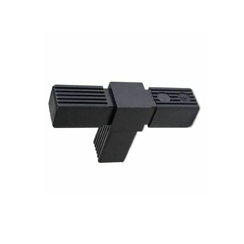 PUZZLE Conector imbinare T 3 laturi PVC 20x20 negru pentru casa si proiecte eficiente