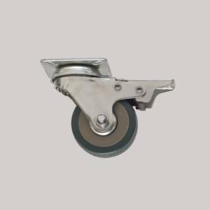 Rotila Nylon D75 gri cu frana