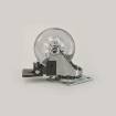 Rotila silicon D38 transparenta cu frana