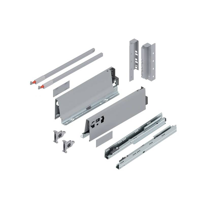 Tandembox Antaro Blum C 500mm H151mm Gri extractie totala si blumotion pentru casa si proiecte eficiente