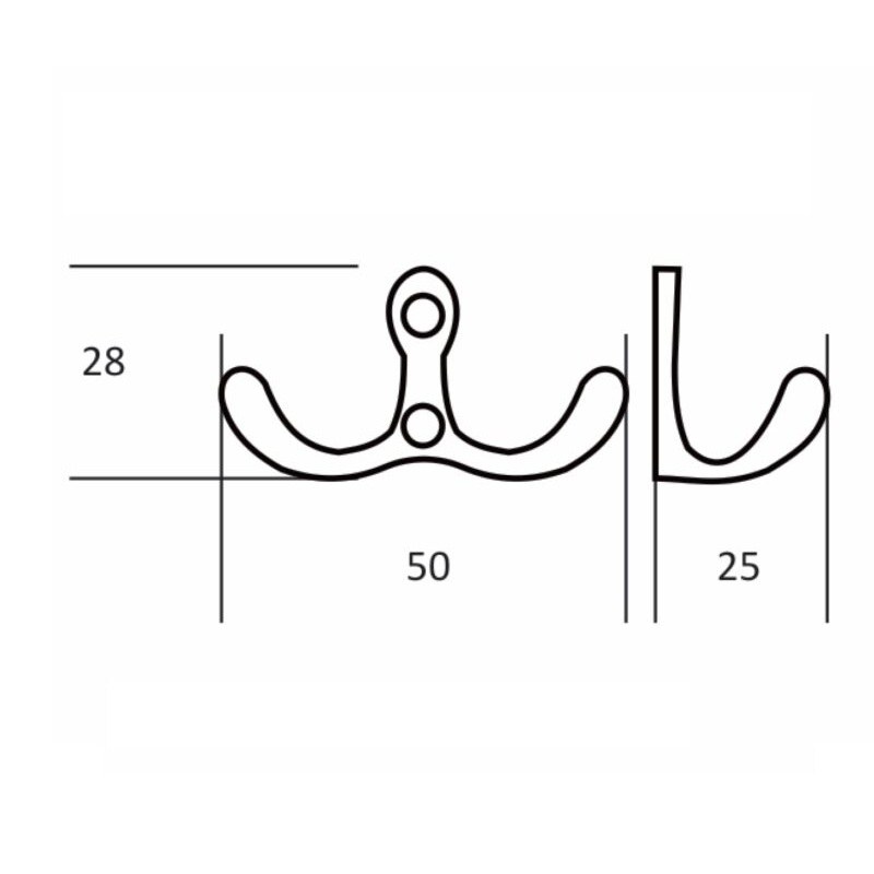 Cuier 2 agatatori 8127 Negru 2