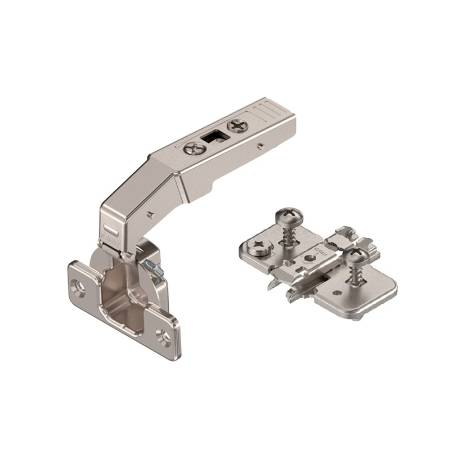 Balama clip-top 95 grade, incadrata, lezena, placuta in cruce 3D, Blum