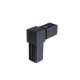 Conector imbinare L coltar 2 laturi PVC 20x20 negru