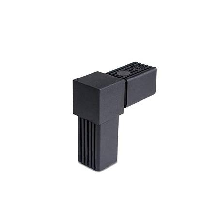 Conector imbinare L coltar 2 laturi PVC 20x20 negru