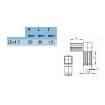 Conector imbinare L coltar 2 laturi PVC 20x20 negru 2.