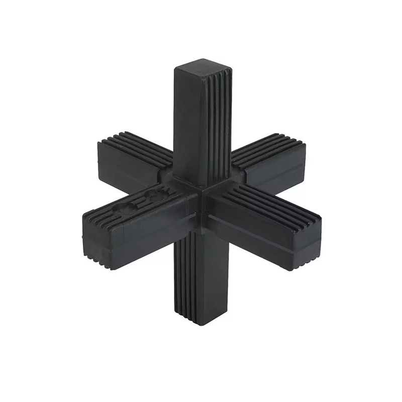PUZZLE Conector imbinare 6 laturi PVC 20x20 negru pentru casa si proiecte eficiente