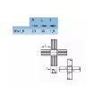 Conector imbinare 6 laturi PVC 20x20 negru 2