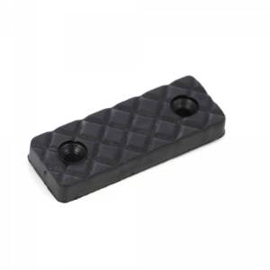 Alunecator dreptunghiular mobilier, plastic, negru, set 100 bucati