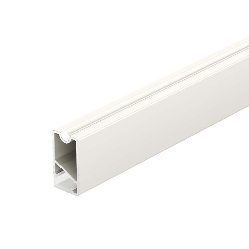 Bara haine Dresscode, cu profil led, bara silicon antizgariere, alba, 2.5 metri, Hafele