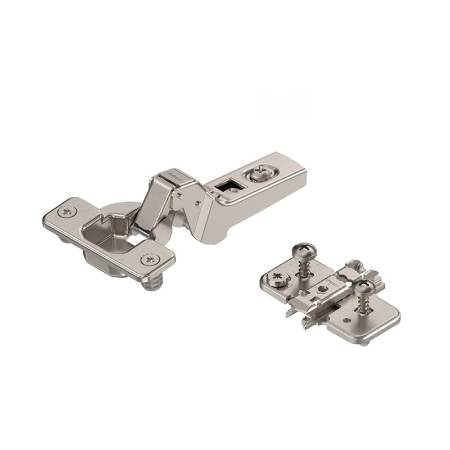 Balama clip-top 100 grade, incadrata, diblu Expando, placuta in cruce 3D, Blum