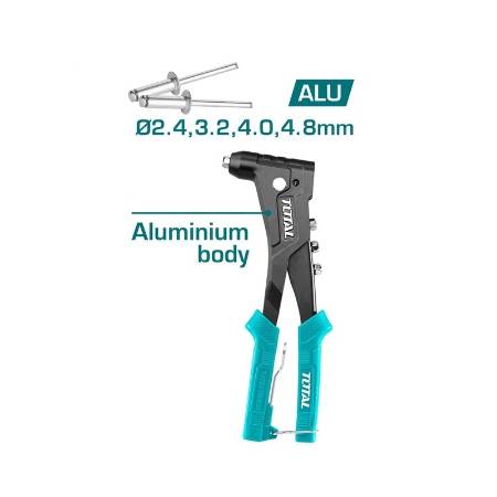 Cleste nituri - 10.5" (2.4mm, 3.2mm, 4mm, 4.8mm) - aliaj aluminiu Total