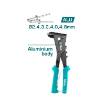 Cleste nituri - 10.5 (2.4mm, 3.2mm, 4mm, 4.8mm) - aliaj aluminiu Total