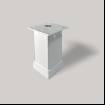 Picior patrat 40x40 cu masca H100 Alb