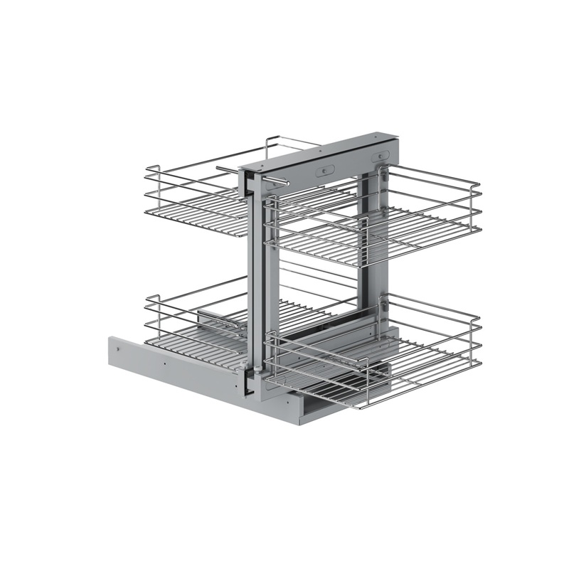 Sistem extratibil Magic Corner, pentru corp 900 mm, deschidere stanga, amortizare, Hafele