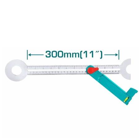 Echer reglabil - 300mm Total