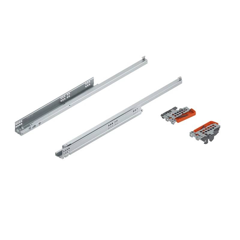 Glisiera TANDEM 400mm, extractie partiala, tip-on, cuplaje incluse, 30kg, Blum pentru casa si proiecte eficiente