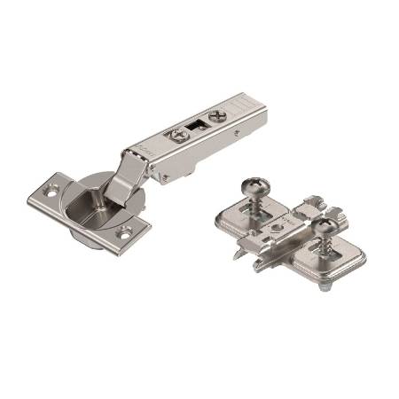 Balama clip-top 110 grade, aplicata, fara arc, placuta in cruce Expando, Blum