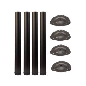 Picior masa rotund, inaltime 710 mm, eco, finisaj negru, set 4 bucati