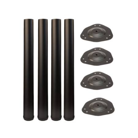 Picior masa rotund, inaltime 710 mm, eco, finisaj negru, set 4 bucati