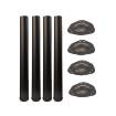 Picior masa rotund, inaltime 710 mm, eco, Negru set 4 bucati