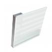 Rama din aluminiu, 2000X400mm, pentru sticla maxim 4mm, profil 645 Aluminiu